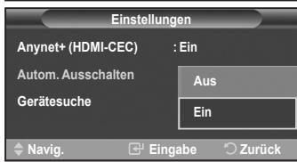 SAMSUNG LE-52F96BD - Automatisches Abschalten von Anynet+-Geräten durch Abschalten des Fernsehgeräts - 3