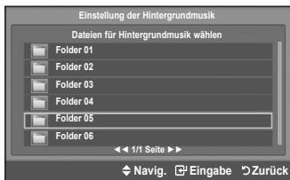 SAMSUNG LE-52F96BD - Benutzen des Menüw während einer Diaschau - 6