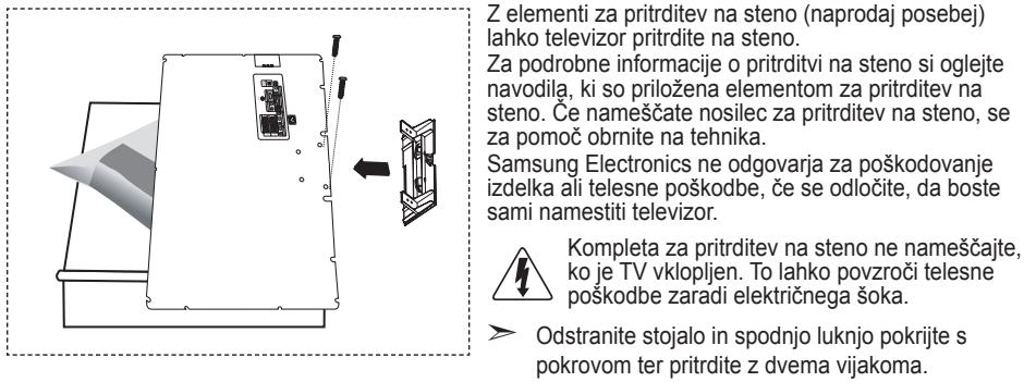 SAMSUNG LE-52F96BD - Namestitev kompleta za pritrditev na steno - 1