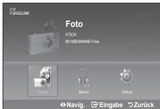 SAMSUNG LE-52F96BD - Verwenden der FOTO (JPEG)-Liste - 1