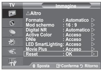 SAMSUNG LE-52F96BD - Ripristino delle impostazioni predefinite dell'immagine - 1
