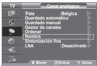 SAMSUNG LE-52F96BD - Asignación de nombres de canales - 1