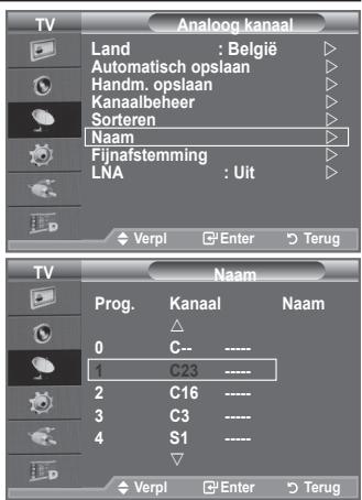 SAMSUNG LE-52F96BD - Kanaalnamen vastleggen - 1