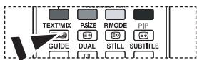 SAMSUNG LE-52F96BD - Teletekstpagea selecteren via Fastekst - 1