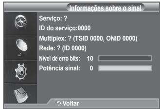 SAMSUNG LE-52F96BD - Verificar as informações sobre o sinal - 1