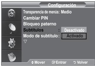 SAMSUNG LE-52F96BD - Se pueda activar o desactivar los subtiños. - 1