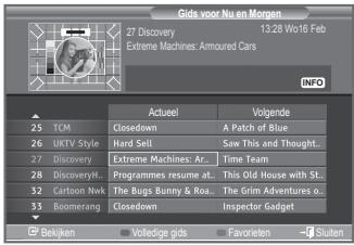 SAMSUNG LE-52F96BD - De EPG-informatie (elektronische programmagids) weergeven - 1