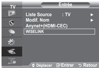 SAMSUNG LE-52F96BD - Utilisation du menu WiseLink - 2