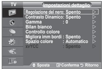 SAMSUNG LE-52F96BD - Configurazione delle impostazioni dettagliate dell'immagine - 2