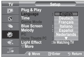SAMSUNG LE-52F96BD - Izbira jezika - 2