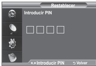 SAMSUNG LE-52F96BD - Pude restablecer los values almacenados de acuerdo con la configuracion predeterminada de fabrica. - 1