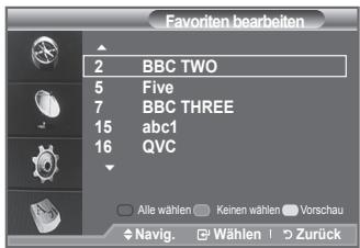 SAMSUNG LE-52F96BD - Sie können diese Funktion verwenden, nachdem Sie einen oder mehrere bevorzugte Kanäle ausgewählten haben. - 3