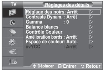 SAMSUNG LE-52F96BD - Réglages des détails de l'image - 2