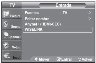 SAMSUNG LE-52F96BD - Utilización del menu WISELINK - 1
