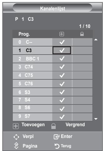 SAMSUNG LE-52F96BD - Kanalen toevoegen of vergrendelen - 3