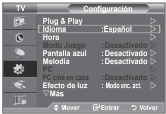 SAMSUNG LE-52F96BD - Elección del idioma - 1