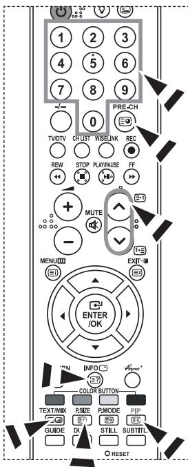 SAMSUNG LE-52F96BD - Selecting a Specific Teletext Page - 1