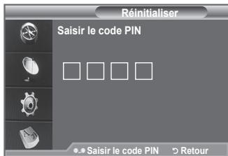 SAMSUNG LE-52F96BD - Vous pouvez ramener tous les réglages mémorisés à leur valeur par défaut. - 1