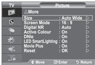 SAMSUNG LE-52F96BD - Spremembavelikosti slike - 1