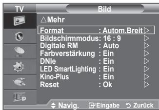 SAMSUNG LE-52F96BD - Auswahlen des Bildschirmmodus - 1
