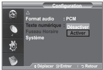 SAMSUNG LE-52F96BD - Si le programme est diffusé avec du texte numérique, cette fonction est activée. - 1