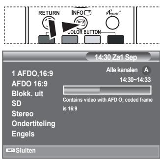 SAMSUNG LE-52F96BD - Programma-informatie weergeven - 1