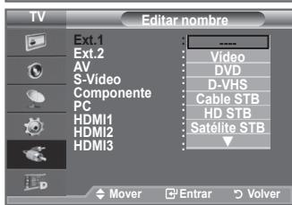SAMSUNG LE-52F96BD - Dé un nombre al disposativo conectado en las tiomas de entrada; de esta manière sera más fácil selectionar el disposativo de entrada. - 2