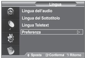 SAMSUNG LE-52F96BD - Il menu è costituito da 6 sottomenu: - 1