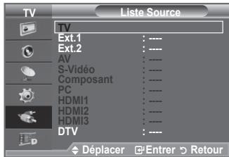 SAMSUNG LE-52F96BD - Vous pouvez sélectionner parmi les sources extérieures connectées aux prises d'entrée du téléviseur. - 2