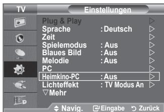 SAMSUNG LE-52F96BD - Einstellen des Heimkino-PC - 1