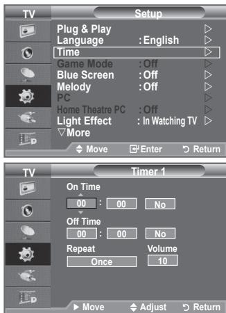 SAMSUNG LE-52F96BD - Switching the Television On and Off Automatically - 1