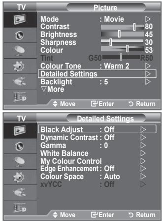 SAMSUNG LE-52F96BD - You can set detailed picture settings. - 1