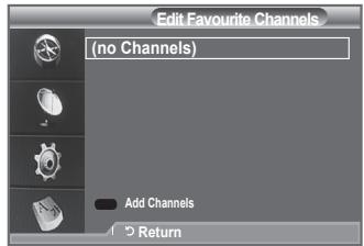 SAMSUNG LE-52F96BD - Editing Your Favourite Channels - 1