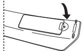 SAMSUNG LE-52F96BD - Batterijen in de afstandsbediening plaatsen - 3