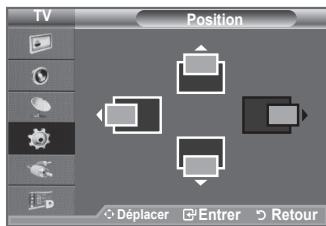 SAMSUNG LE-52F96BD - Changement de la position de l'image - 1