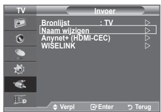SAMSUNG LE-52F96BD - De namen van de ingangsbron bewerken - 1