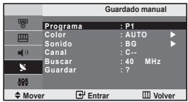 SAMSUNG LE-20S81B - Memorización automática de canales - 2