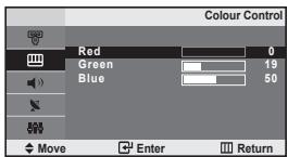 SAMSUNG LE-20S81B - Adjusting the Colour Control - 1