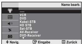SAMSUNG LE-20S81B - Signalquellennamen bearbeiten - 1