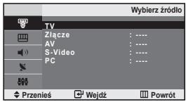 SAMSUNG LE-20S81B - Wybieranie zródla sygnalu. - 1