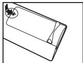 SAMSUNG LE-20S81B - Installing Batteries in the Remote Control - 1
