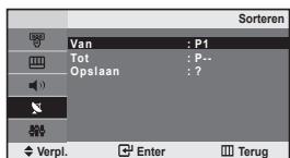 SAMSUNG LE-20S81B - Opgeslagen kanalen sorteren - 1