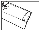 SAMSUNG LE-20S81B - Batterien in die Fernbedienung montieren - 1