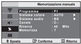SAMSUNG LE-20S81B - Memorizzazione automatica dei canale - 2