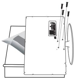 SAMSUNG LE-20S81B - Anbringen des Fußes - 2