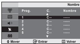 SAMSUNG LE-20S81B - Organ de los canales memorizados - 2