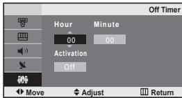 SAMSUNG LE-20S81B - Setting the Sleep Timer - 5