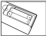 SAMSUNG LE-20S81B - Batterien in die Fernbedienung montieren - 2