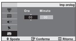 SAMSUNG LE-20S81B - Configurazione e visualizzazione dell'ora attuale - 1