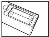 SAMSUNG LE-20S81B - Batterijen in de afstandsbedieningplaatsen - 2